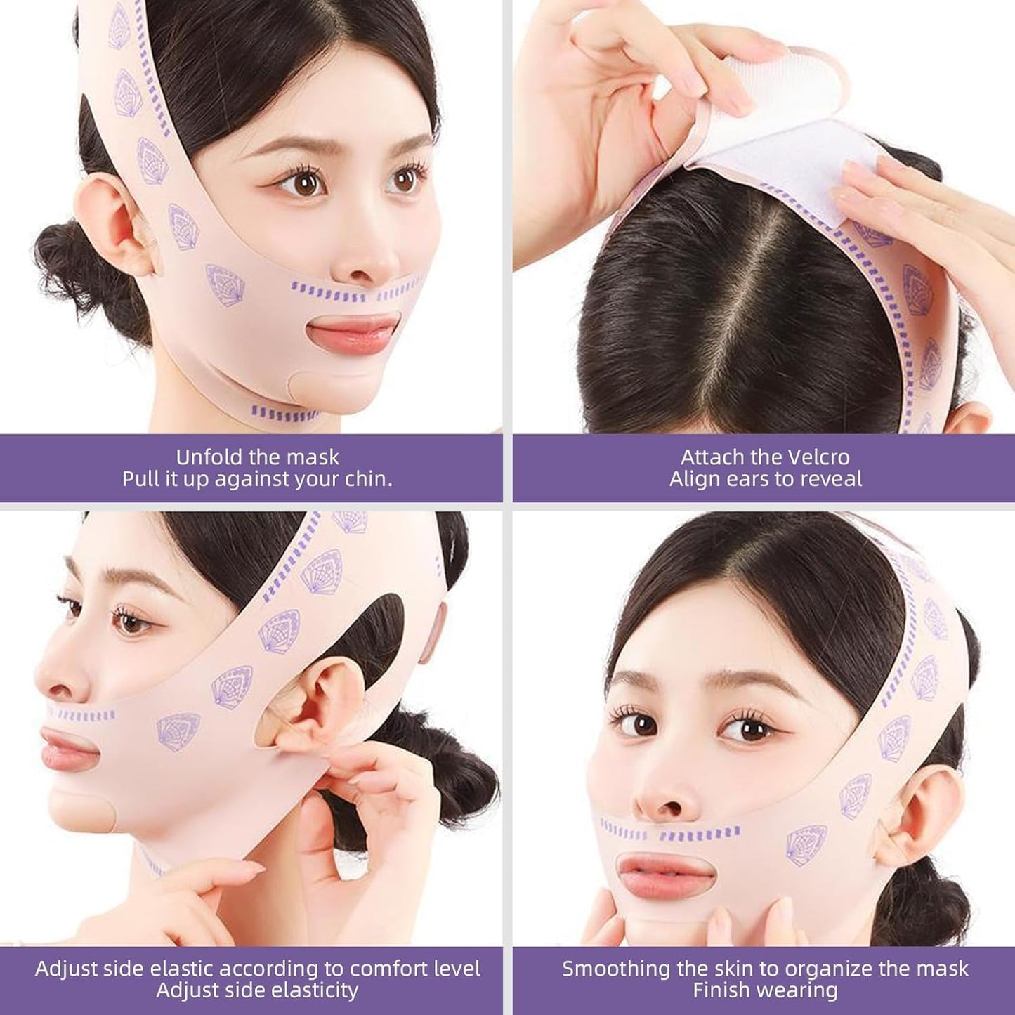 V Line Face Lifting Strap - Chin and Cheek Lifting Bandage for V Face Lift - Sleeping Mask Strap for Women - Gift Idea