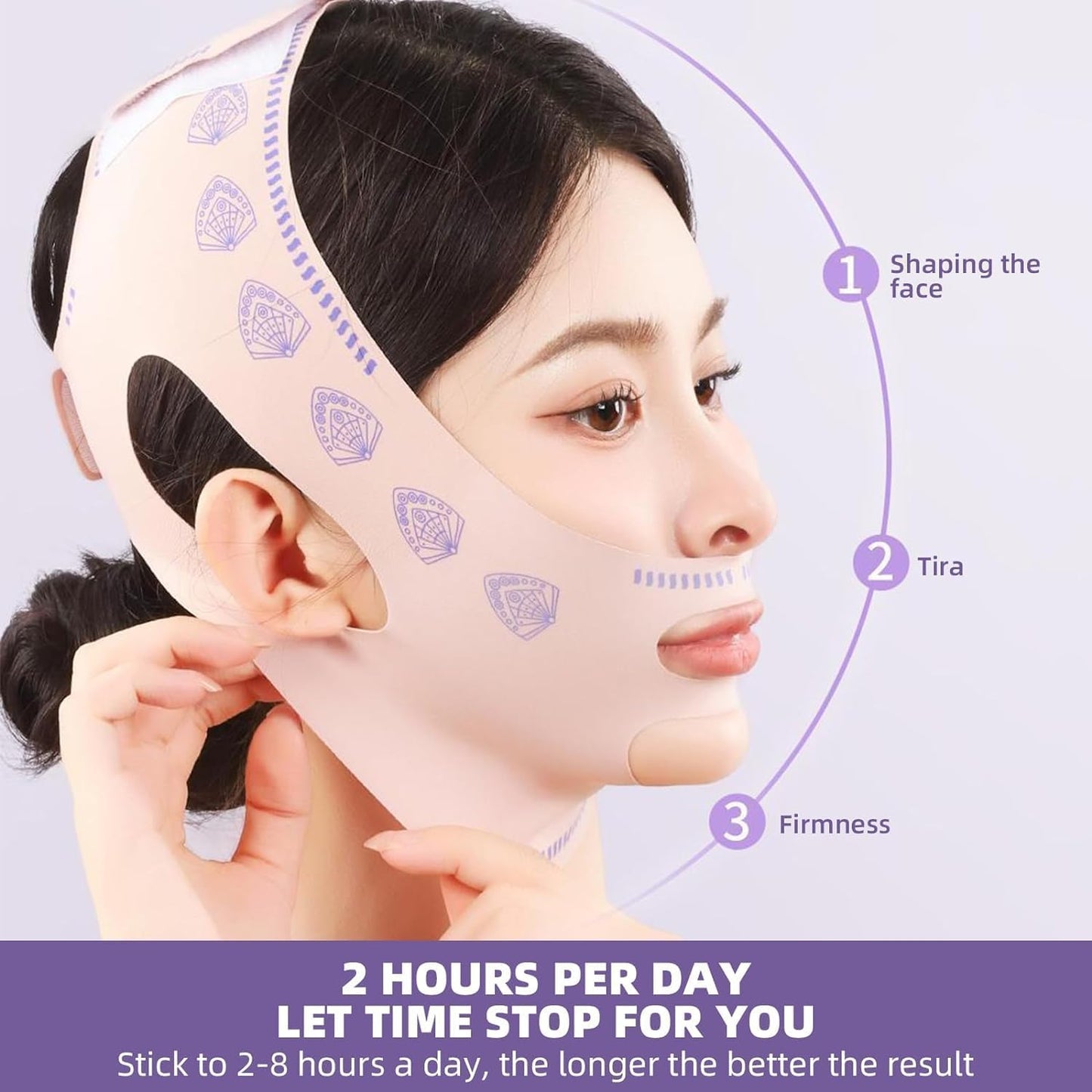 V Line Face Lifting Strap - Chin and Cheek Lifting Bandage for V Face Lift - Sleeping Mask Strap for Women - Gift Idea
