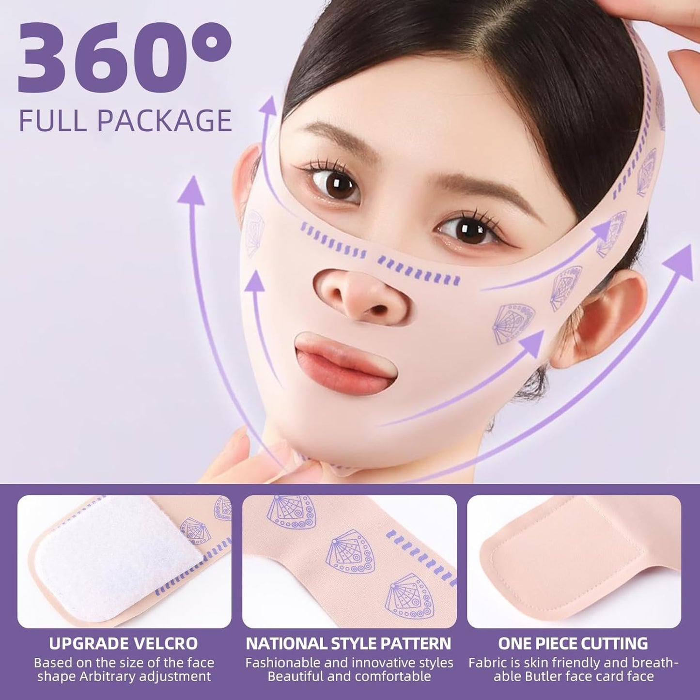 V Line Face Lifting Strap - Chin and Cheek Lifting Bandage for V Face Lift - Sleeping Mask Strap for Women - Gift Idea