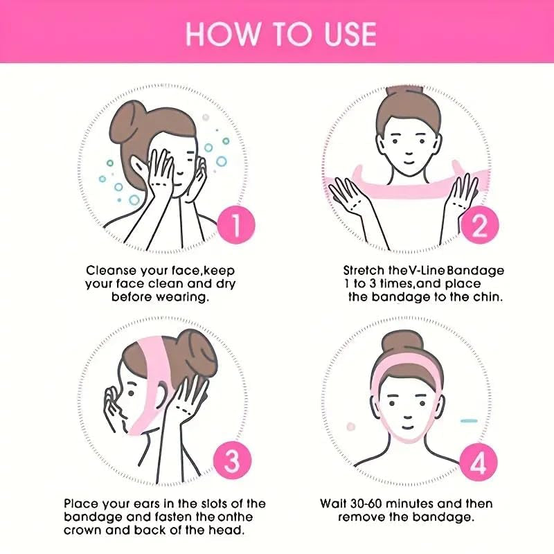 V Line Face Lifting Strap - Chin and Cheek Lifting Bandage for V Face Lift - Sleeping Mask Strap for Women - Gift Idea