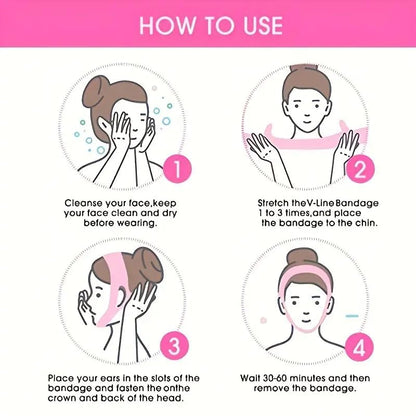 V Line Face Lifting Strap - Chin and Cheek Lifting Bandage for V Face Lift - Sleeping Mask Strap for Women - Gift Idea
